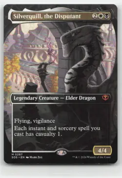 Silverquill, the Disputant (BORDERLESS) 287 SOS Secrets of Strixhaven NM - Image 1