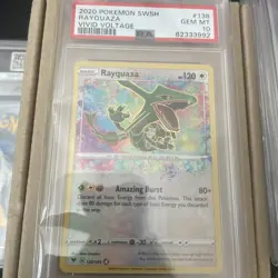 Pokemon Rayquaza 138/185 Swsh04 Vivid Voltage Amazing Rare Holo PSA 10 - Image 1