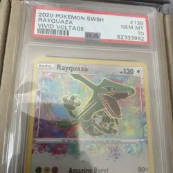 Pokemon Rayquaza 138/185 Swsh04 Vivid Voltage Amazing Rare Holo PSA 10 - Image 3