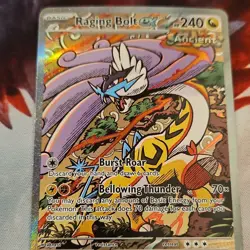 Pokemon Raging Bolt ex Ancient Holo Special Illustration Rare 166/131 Sv - Image 2