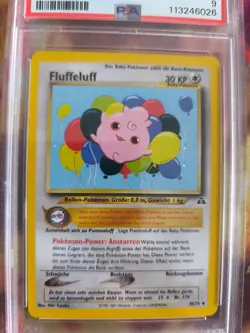 Pokemon Card Fluffeluff Igglypuff Neo Discovery Entdeckung 2001 Deutsch PSA 9 - Image 3