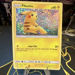 Pokemon TCG Pikachu 6/12 McDonalds 2019 Holo Promo Pokemon Card LP - Image 1