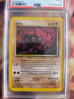 Pokemon Card Onix Neo Genesis 2001 Vintage Wotc Deutsch PSA 9 - Image 3