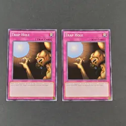 Yugioh TCG - 2x Trap Hole - YS15-ENL24 - 1st Edition - LP/NM - Trap Card - 2015 - Image 2