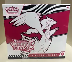 Pokemon Scarlet & Violet White Flare Elite Trainer Box 2024 Reshiram Promo - Image 1