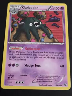 2013 POKEMON TCG GARBODOR 68 LEGENDARY TREASURES HOLO RARE LP - Image 1