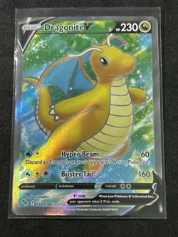 Dragonite V (Full Art) 076/078 Pokemon GO Holo - Image 1
