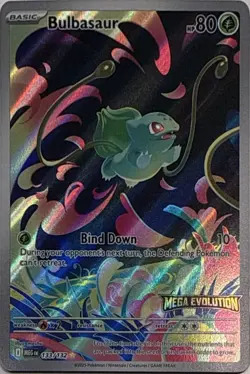 Bulbasaur 133/132 Illustration Rare Mega Evolution Pokemon NM - Image 1