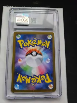 Pokemon Team Rocket's Meowth 109/098 Sv10 Art Rare Holo CGC 9 Japanese 2025 - Image 2