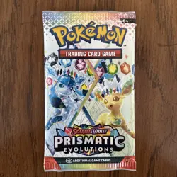 Prismatic Evolutions Pokemon TCG Scarlet & Violet Single Booster Pack (Assorted) - Image 3