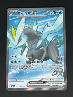 Kyurem ex 157/086 - Pokemon TCG Black Bolt Ultra Rare Full Art Holo Foil NM - Image 1