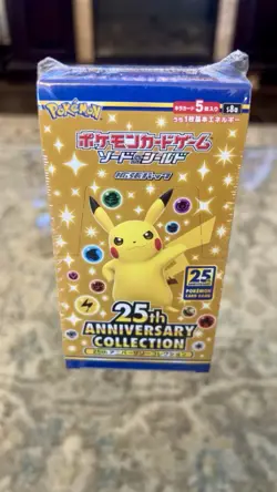 One Pokemon TCG 25th Anniversary Collection s8a – Japanese Sealed Booster Box - Image 1