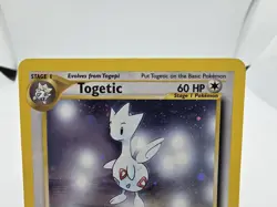 Togetic 16/111 Neo Genesis Holo Rare Pokemon TCG 2000 Ken Sugimori LP/NM SWIRL** - Image 2