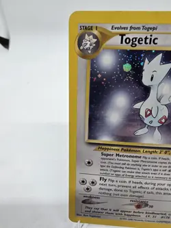 Togetic 16/111 Neo Genesis Holo Rare Pokemon TCG 2000 Ken Sugimori LP/NM SWIRL** - Image 3