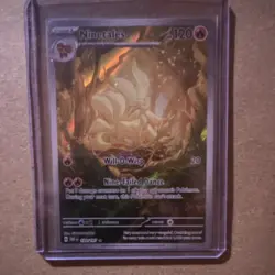 Pokemon TCG Ninetales 199/197 SV03 Obsidian Flames Illustration Rare Holo 120 HP - Image 1