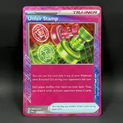 Pokemon Unfair Stamp 165/167 NM Ace Spec Twilight Masquerade - Image 1