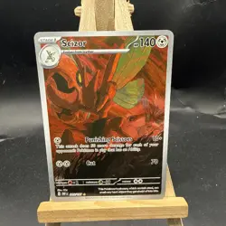 Pokemon TCG Scizor 205/197 Sv03: Obsidian Flames Holo Illustration Rare NM C - Image 1