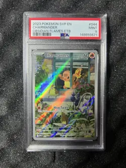 2023 POKEMON SVP EN-SV BLACK STAR PROMO #044 CHARMANDER PSA 9 - Image 1