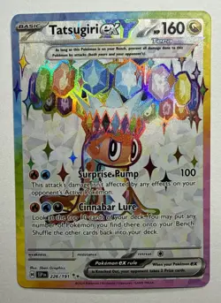 Pokemon TCG Tatsugiri EX 226/191 Surging Sparks Ultra Rare Full Art Near Mint+ - Image 1