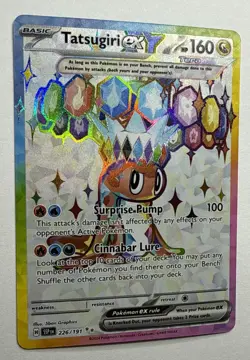 Pokemon TCG Tatsugiri EX 226/191 Surging Sparks Ultra Rare Full Art Near Mint+ - Image 2