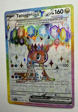 Pokemon TCG Tatsugiri EX 226/191 Surging Sparks Ultra Rare Full Art Near Mint+ - Image 3