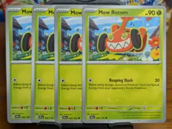 Pokemon TCG Stellar Crown Mow Rotom 008/142 x4 Playset - Image 1