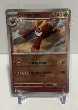 2025 Pokemon SV Black Bolt Darmanitan Reverse Holo Master Ball Uncommon #014/086 - Image 1