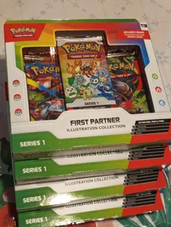 x4 Pokemon First Partner Illustration Collection: Series boxes plus 1 extra pack - Image 2