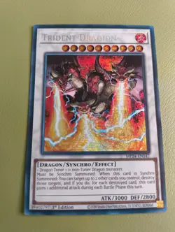 Trident Dragon MP24-EN147 Prismatic Secret Rare 1st Edition YuGiOh - Image 1