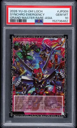 Synchro Emergency PSA 10 079/100A LOCH-JP009 Grandmaster Rare For Asia Yugioh - Image 1