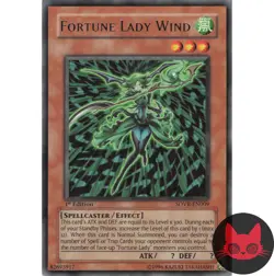 Yugioh Fortune Lady Wind SOVR-EN009 Rare 1st Edition NM - Image 1