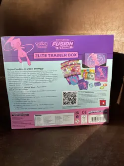 Pokemon Sword & Shield Fusion Strike Elite Trainer Box Sealed Mew Card Sleeves - Image 2
