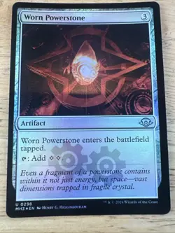 Worn Powerstone Foil MTG Magic the Gathering Card NM Mint Modern Horizons MH3 - Image 1