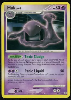 Muk 56/132 Uncommon MP Pokemon Card HQ Scan - Image 1