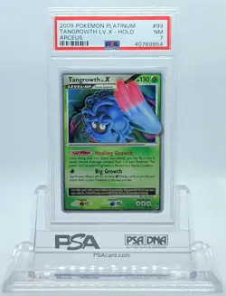 POKEMON ARCEUS TANGROWTH LV X #99 ULTRA RARE HOLO FOIL CARD PSA 7 NM #40769854 - Image 2