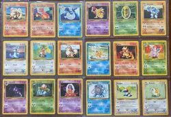 Pokemon Complete Base Set, Fossil, Jungle (1999 WOTC) U/C - 134 Cards LP/MP - Image 2