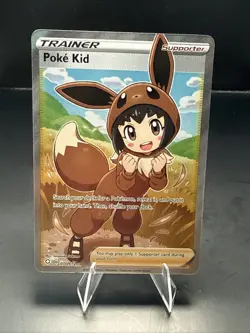Pokemon TCG Poke Kid Trainer Shining Fates Ultra Rare Card 070/072 - Image 1