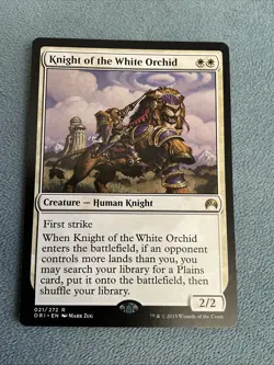 MTG - Knight of the White Orchid - Magic Origins - LP MAGIC CARD - Image 1