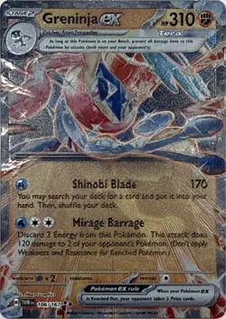 Greninja ex (GameStop Metal Card) 106/167 Misc Cards & Products Pokemon NM - Image 1