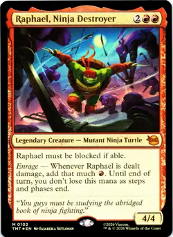 Raphael, Ninja Destroyer (Foil) - #102 - Teenage Mutant Ninja Turtles - TMT - Image 1