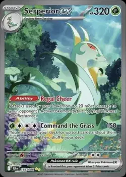 Pokemon TCG Black Bolt Serperior EX Special Illustration Rare Card 164/086 NM - Image 1