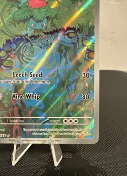 Ivysaur 167/165 - Pokemon Scarlet & Violet 151 Illustration Rare - Near Mint - Image 4