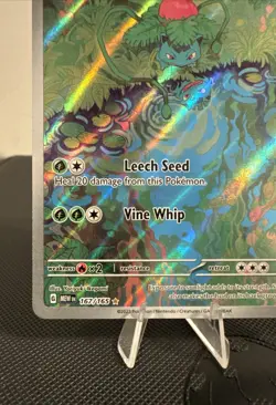 Ivysaur 167/165 - Pokemon Scarlet & Violet 151 Illustration Rare - Near Mint - Image 5