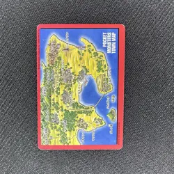 Blastoise Town Map No. 156 Pokemon Card Japanese Bandai Carddass 1996 LP - Image 2