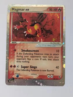 Magmar ex 100/109 Ruby and Sapphire Holo Pokemon TCG HP - Image 1