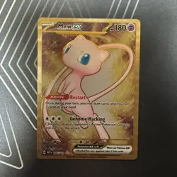 Pokemon Mew Ex Gold Metal Card Promo Sv Scarlet & Violet 151 205/165 English - Image 1