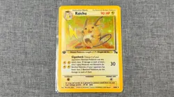 Raichu 14/62 - Holo Rare - 1st Edition Fossil Set - 1999 Pokemon WotC - Image 3