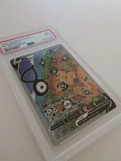 [PSA 9] Unown V 177/195 Silver Tempest Pokemon 2022 Full Art - Image 3