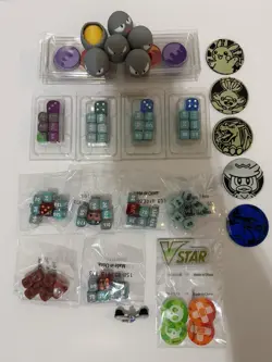 Pokemon Accessories Lot - Dice Coins Pin & More NEW - Read Description - Image 3