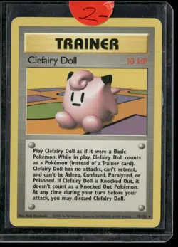 Base Set Pokemon TCG Clefairy Doll MP - Image 1